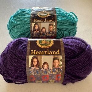 2 skeins Lion Brand Yarn Heartland
